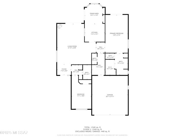 3437 S Abrego Dr, Green Valley, AZ 85614 - floor plan