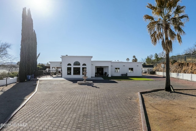 3167 N Corona Pl, Nogales, AZ 85621 - mediterranean / spanish-style house featuring stucco siding and fence