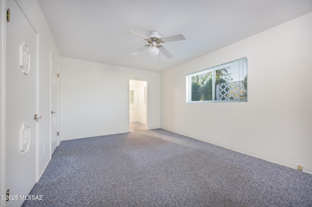 unfurnished room featuring ceiling fan