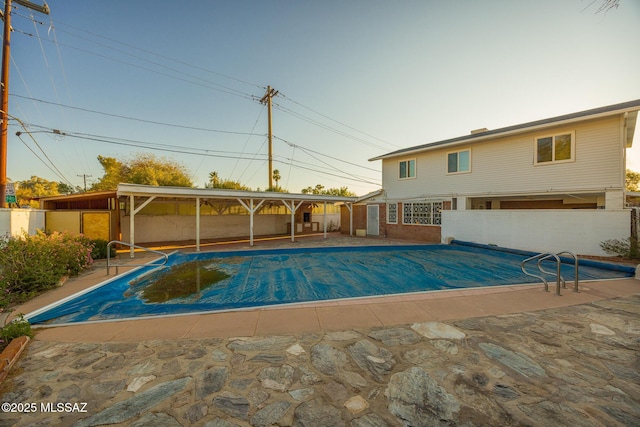 view of pool