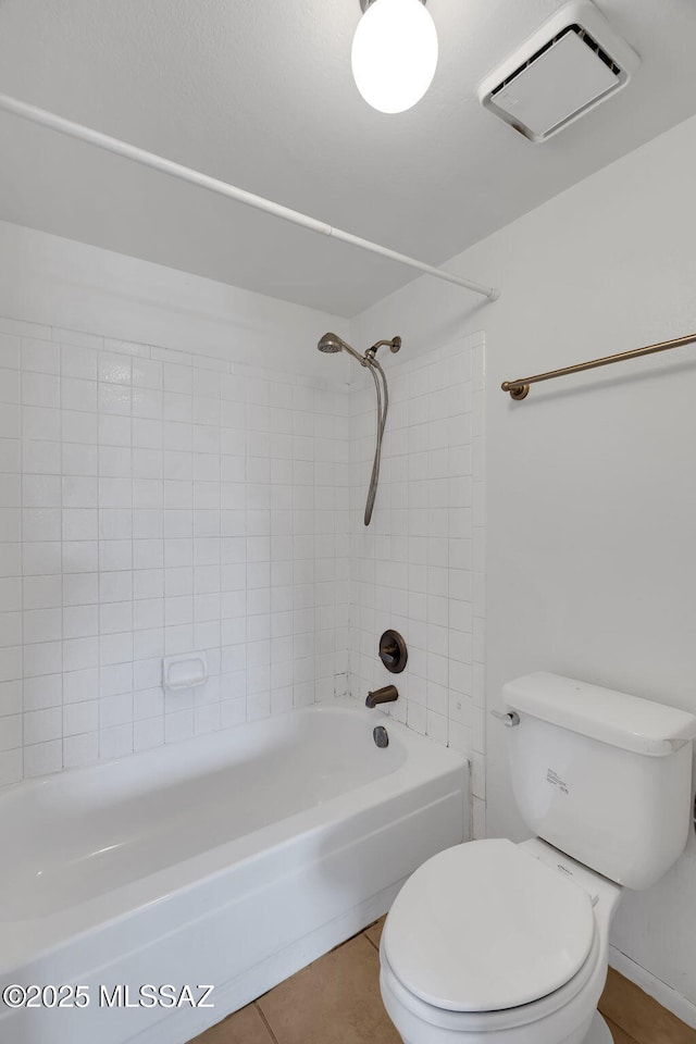 2172 N Pantano Rd Unit 217, Tucson, AZ 85715 - bathroom featuring toilet, tile patterned flooring, and bathtub / shower combination