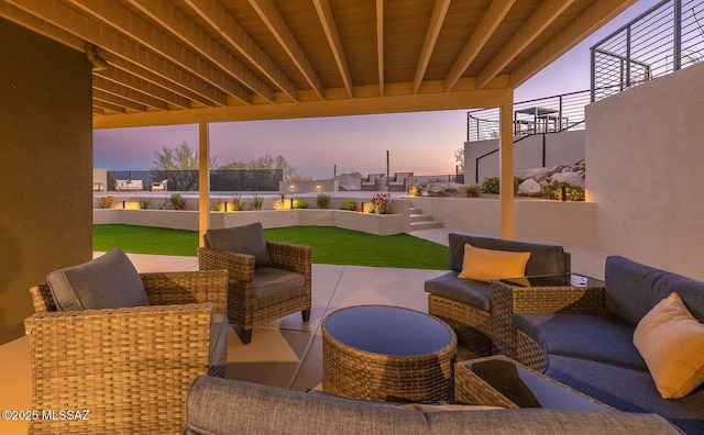6800 N Cocopas Rd, Tucson, AZ 85718 - view of patio featuring an outdoor hangout area