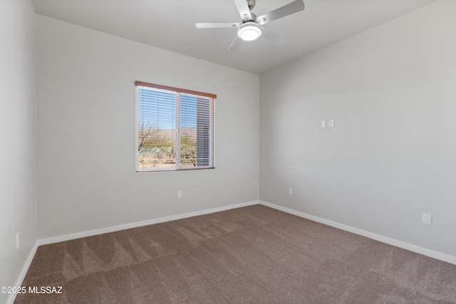 2891 N Wentworth Rd, Tucson, AZ 85749 - carpeted empty room featuring baseboards and a ceiling fan