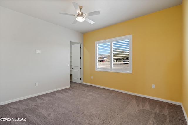 2891 N Wentworth Rd, Tucson, AZ 85749 - carpeted empty room featuring baseboards and ceiling fan