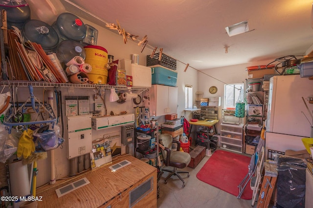 storage area featuring visible vents
