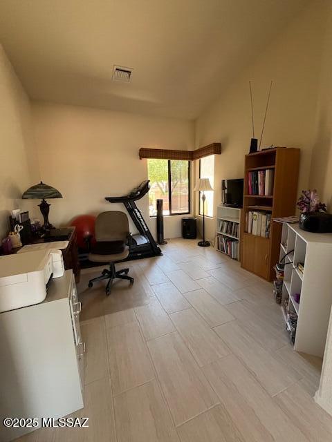 4769 S Meadow Ridge Dr, Green Valley, AZ 85622 - exercise area featuring light wood-type flooring