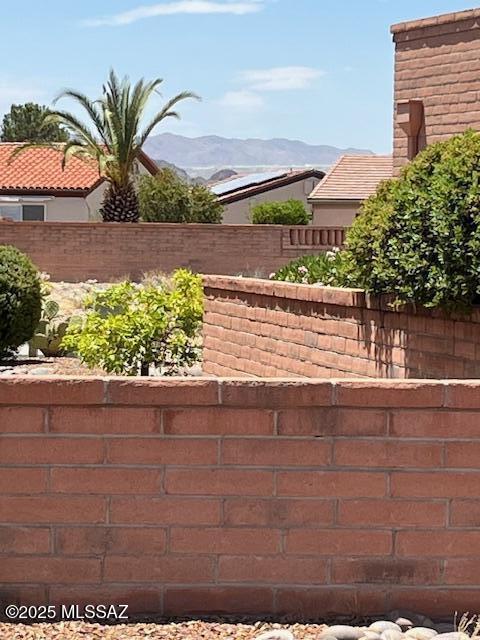 4769 S Meadow Ridge Dr, Green Valley, AZ 85622 - view of yard with a mountain view