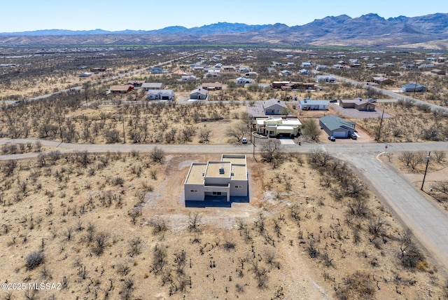 aerial view featuring a mountain view