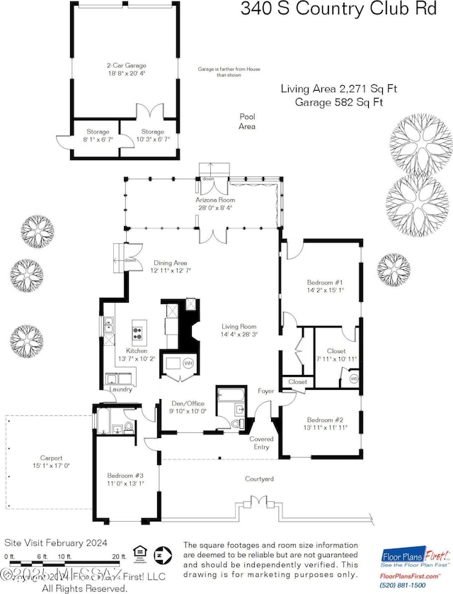340 S Country Club Rd, Tucson, AZ 85716 - view of layout