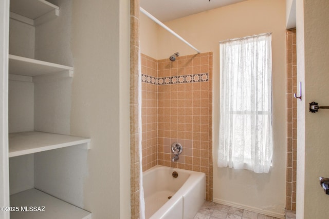 full bathroom featuring bathing tub / shower combination