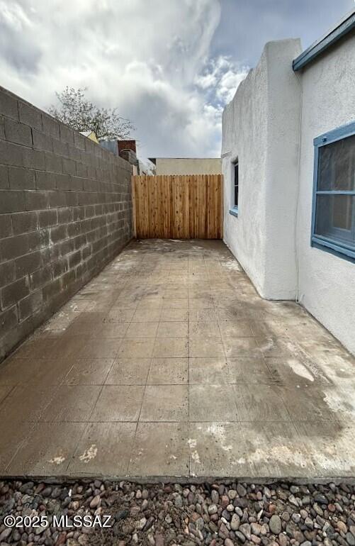 view of patio / terrace featuring a fenced backyard