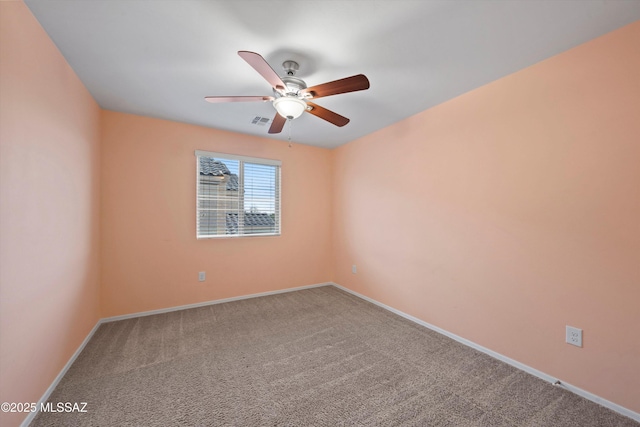 12272 W Reyher Farms Loop, Marana, AZ 85653 - carpeted spare room featuring ceiling fan and baseboards