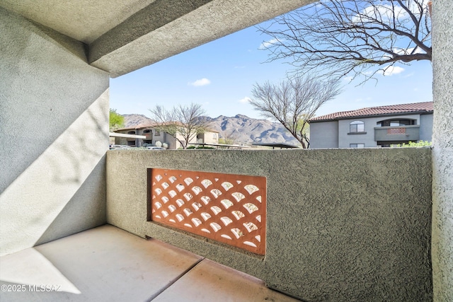 5751 N Kolb Rd Unit 2101, Tucson, AZ 85750 - view of patio with a mountain view and a balcony