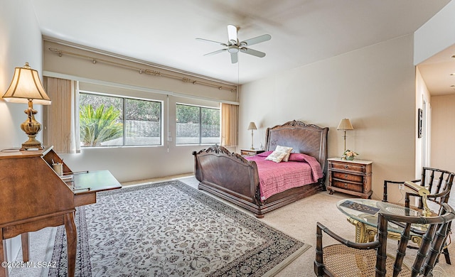 bedroom with carpet floors