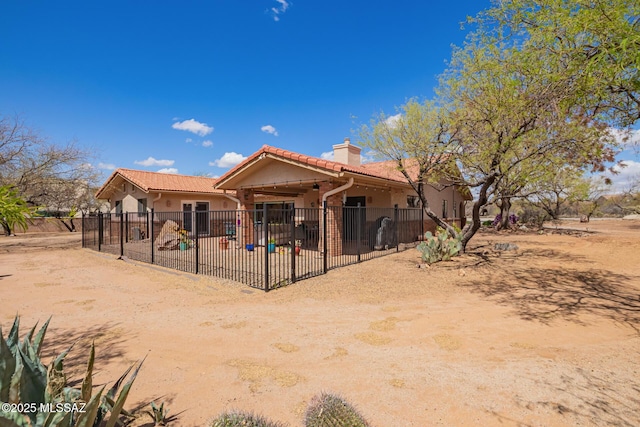 4720 E Wagon Train Rd, Tucson, AZ 85739 - view of yard featuring an outbuilding, fence, and a storage shed