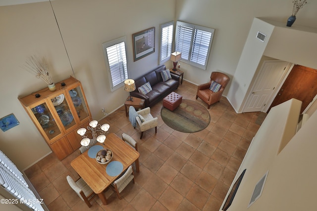 5200 E Calle Vista De Colores, Tucson, AZ 85711 - living area with baseboards and tile patterned floors