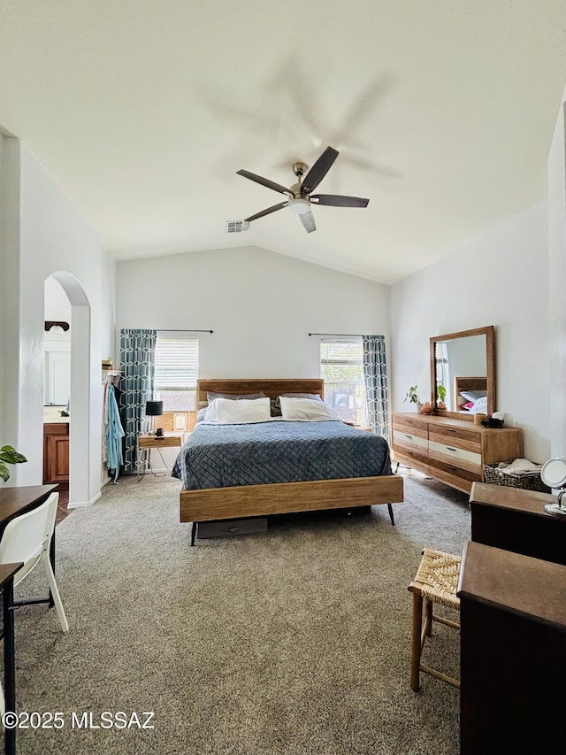 8332 S Otis Dr, Tucson, AZ 85747 - bedroom with a ceiling fan and carpet floors