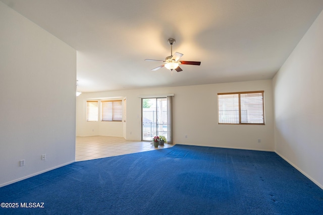 10532 E Malta St, Tucson, AZ 85747 - spare room featuring ceiling fan, carpet, and baseboards