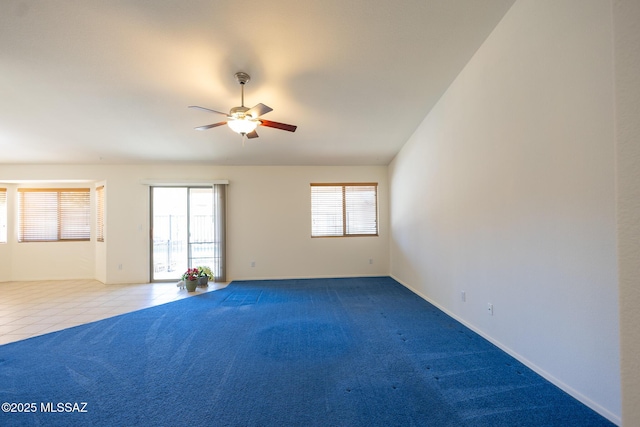 10532 E Malta St, Tucson, AZ 85747 - empty room featuring ceiling fan, carpet, and baseboards