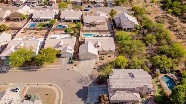 10532 E Malta St, Tucson, AZ 85747 - aerial view of residential area with a pool area