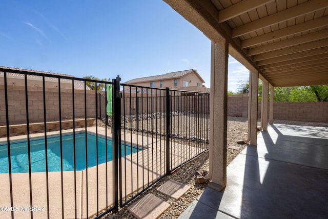10532 E Malta St, Tucson, AZ 85747 - view of pool with a patio and a fenced backyard
