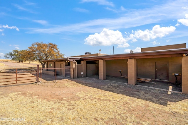 view of stable