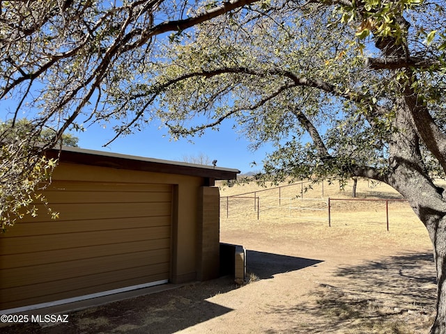 exterior space with fence