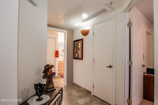 hallway with baseboards