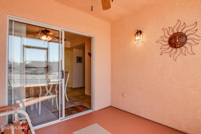 exterior space featuring stucco siding