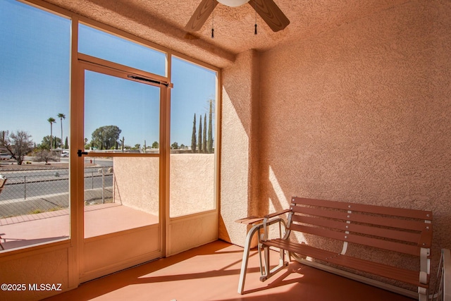 view of sunroom