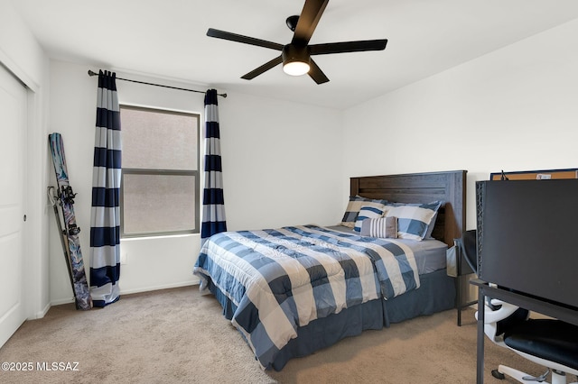 14239 E Axle Dr, Vail, AZ 85641 - carpeted bedroom featuring a ceiling fan and baseboards