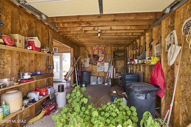 view of storage