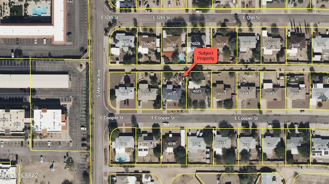 6517 E Cooper St, Tucson, AZ 85710 - aerial view of property's location