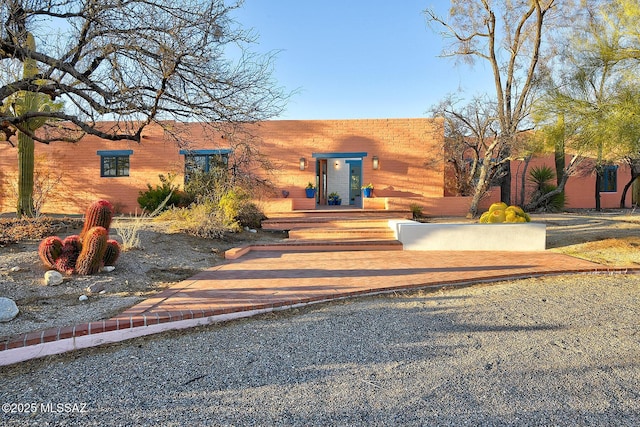 view of pueblo-style house