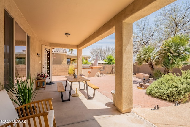 434 E Via Puente De La Lluvia, Sahuarita, AZ 85629 - view of patio / terrace with a fenced backyard