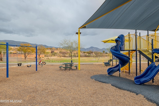 61080 Halter Pl, Saddlebrooke, AZ 85739 - community playground featuring a mountain view