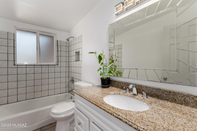 5914 E Beverly St, Tucson, AZ 85711 - bathroom with toilet, shower / bath combination, and vanity