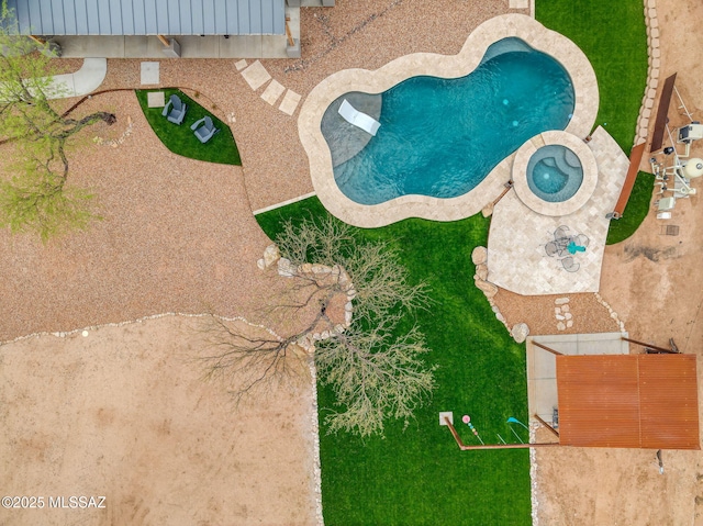 drone / aerial view