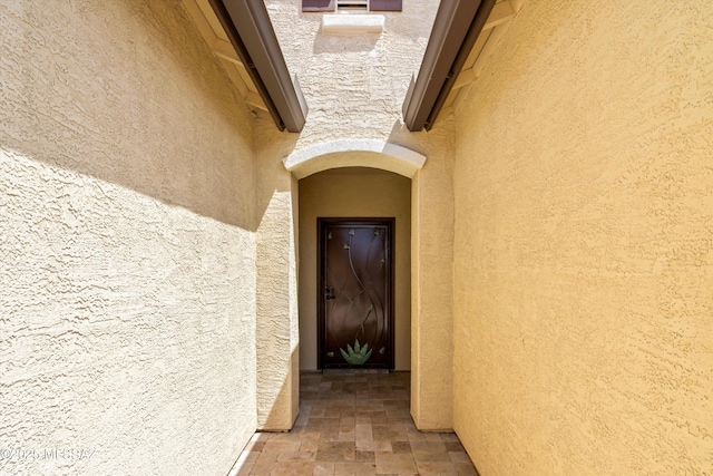 33743 S Ballad Dr, Red Rock, AZ 85145 - doorway to property with stucco siding