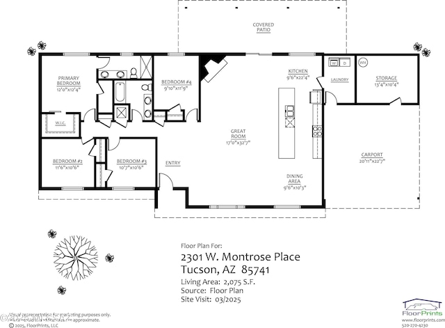 2301 W Montrose Pl, Tucson, AZ 85741 - view of layout