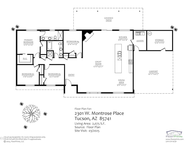2301 W Montrose Pl, Tucson, AZ 85741 - view of layout