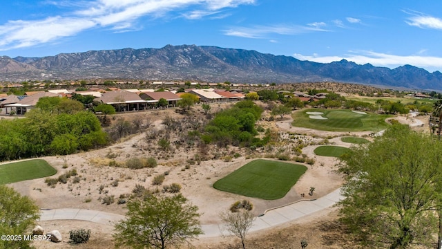 exterior space with golf course view and a residential view