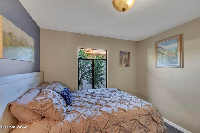 bedroom with baseboards