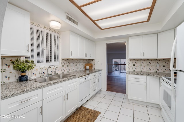 538 N Dodge Blvd, Tucson, AZ 85716 - kitchen with light tile patterned floors, range, a sink, visible vents, and dishwasher