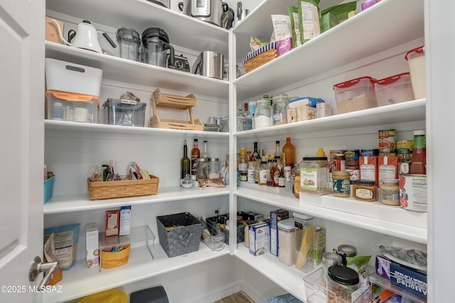 view of pantry