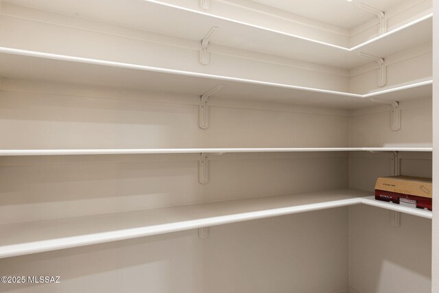 view of storage area