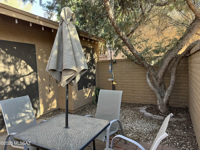 view of patio / terrace with outdoor dining space