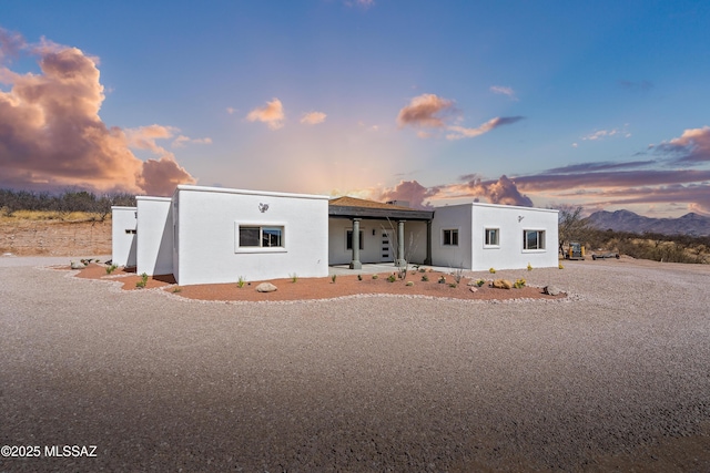view of front of property with stucco siding