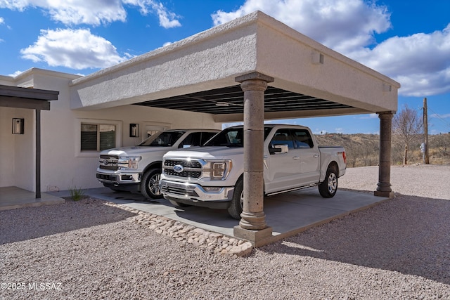 view of parking