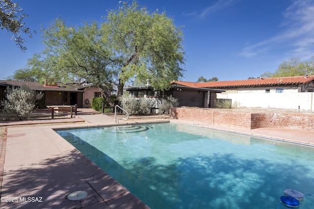 3256 E Terra Alta Blvd, Tucson, AZ 85716 - view of swimming pool with a patio and fence